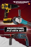 STAHLKRAFT STH 12930 3 Lü MAX Plus Set + Hilti +Darbeli Matkap + Taşlama